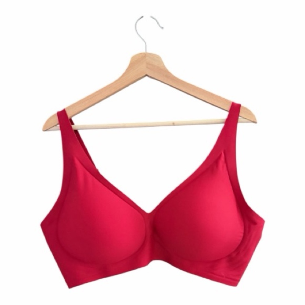 Seamless Deep V Push-Up Wireless Bra